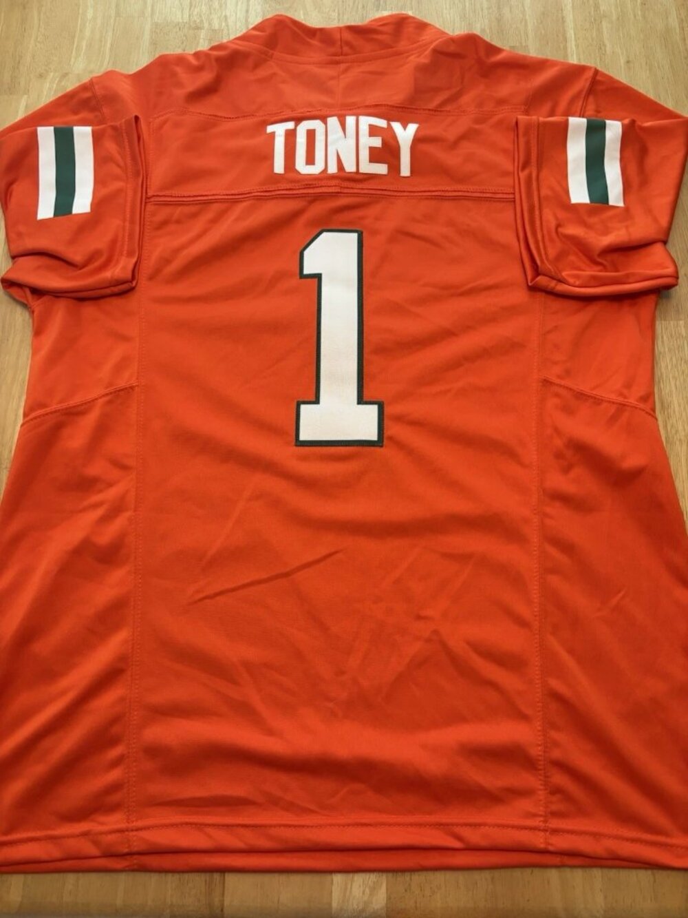 Malachi Toney Orange Stitched Jersey Vapor